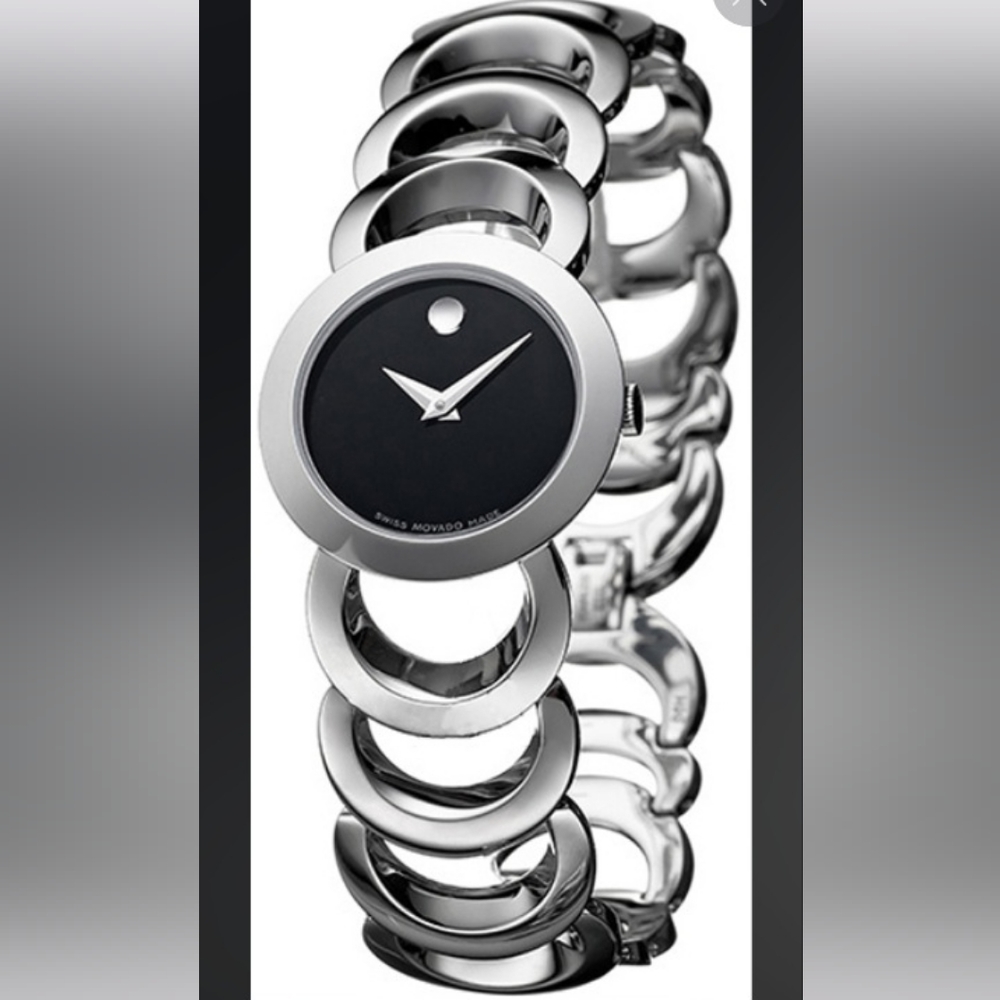 Movado Rondiro Quartz 25mm Black Dial Watch